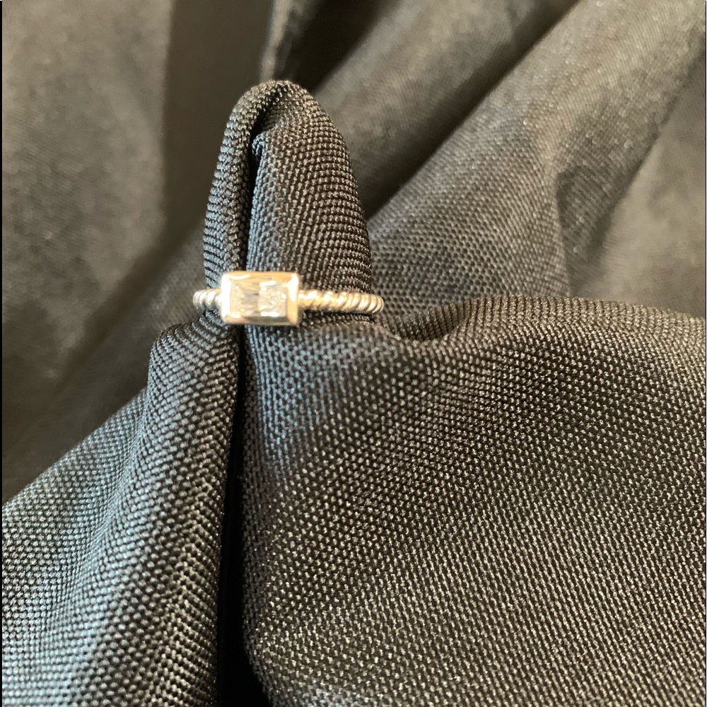 Silpada Sterling Silver Cubic Zirconia ring size 7